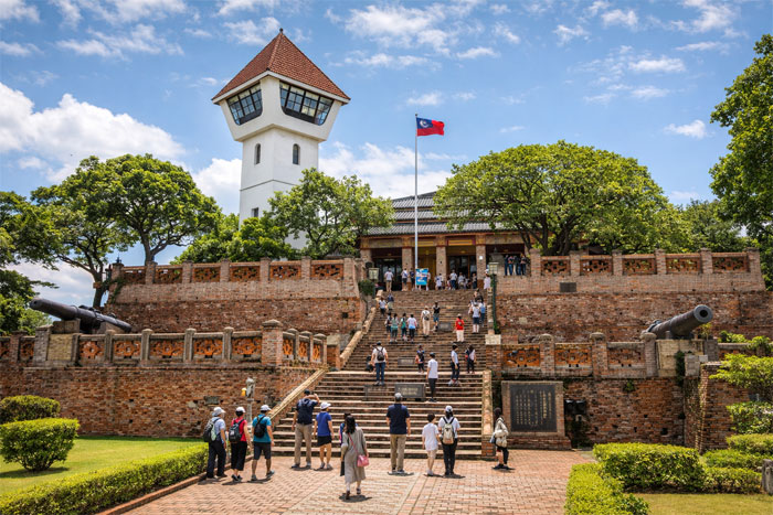 Fort Zeelandia in Tainan, historic fortress in Taiwan