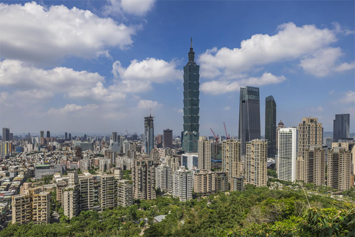 Taipei 101 tower landmark in Taipei Taiwan